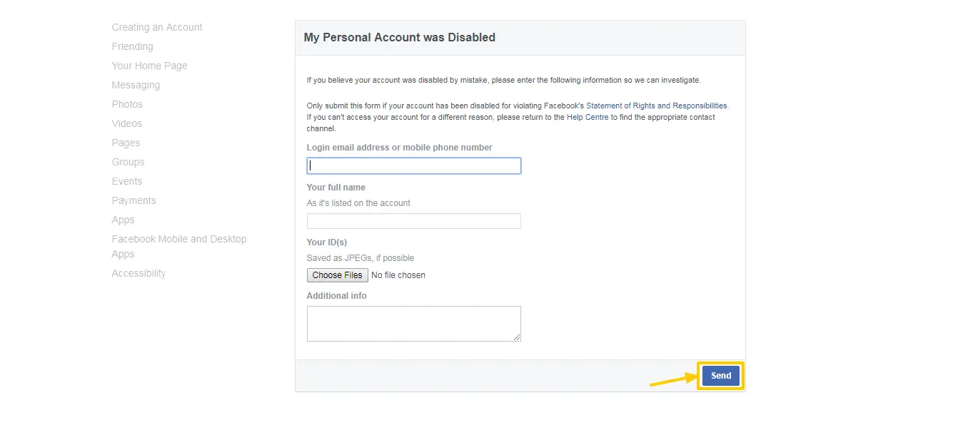 How to recover a disabled Facebook account - Random Tools
