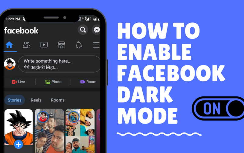 How to enable Facebook dark mode