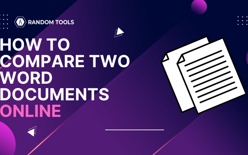 How to Compare Two Word Documents Online