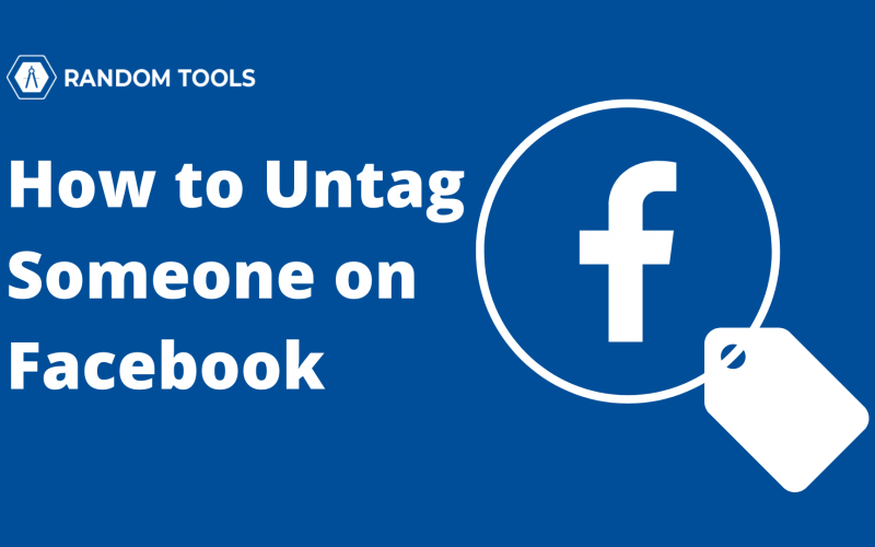 How to untag someone on facebook