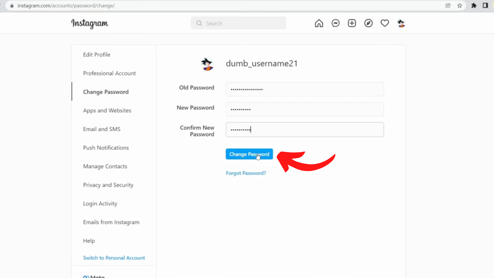 How to change your Instagram password on your iPhone, Android & PC 2022 ...