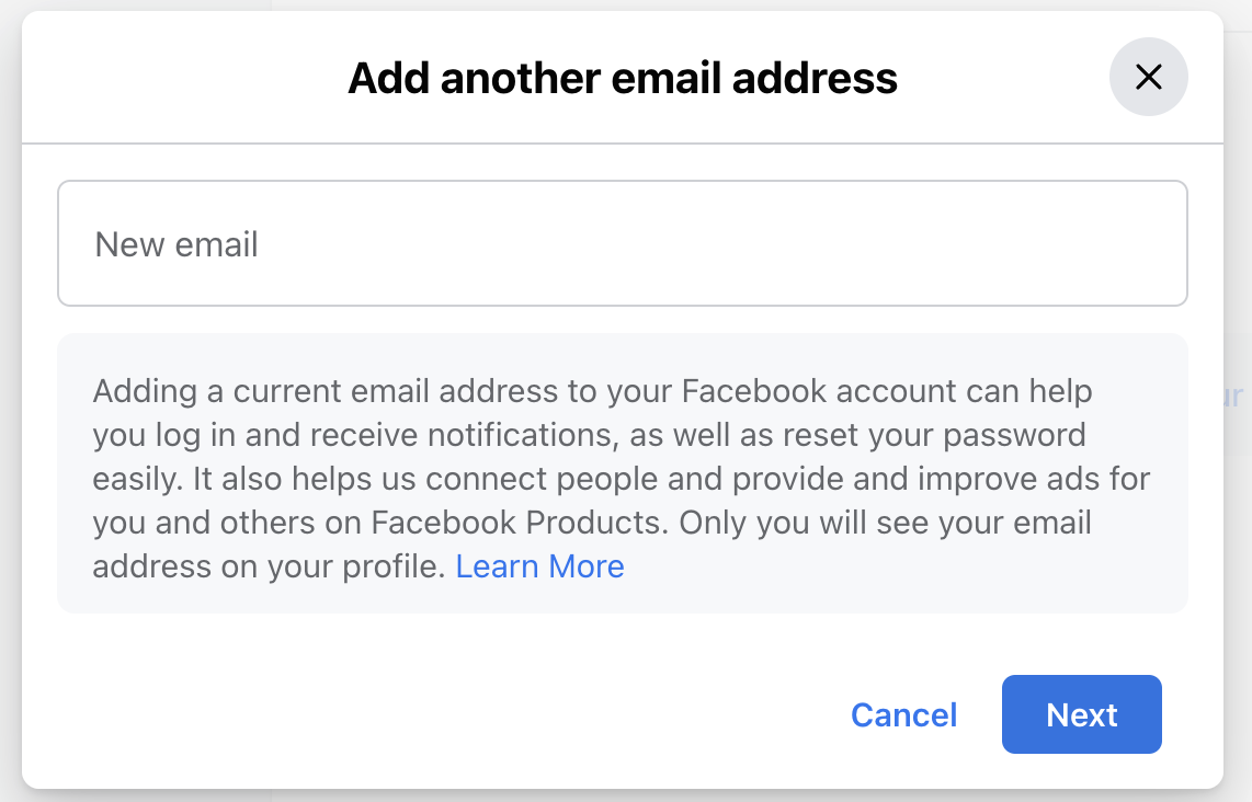 How to change your email on facebook 