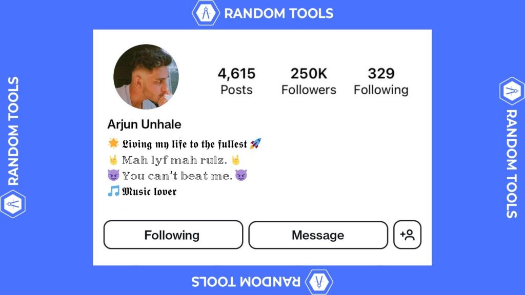  Instagram Bios for Boys in Stylish Font